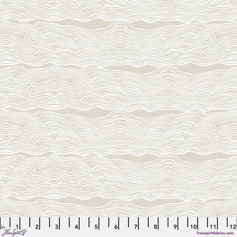 Sea Sisters Sea Small Dunes - Warm Sand - Shell Rummel for FreeSpirit Fabrics 44"