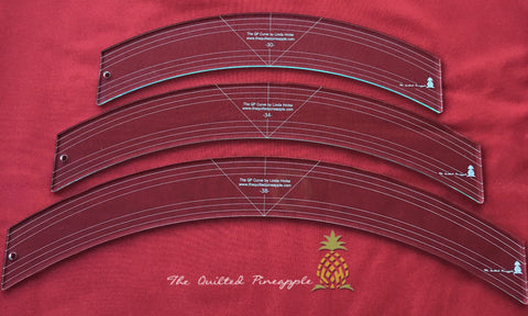 The Quilted Pinapple Curve Templates Extra  Large