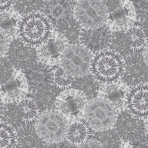 FanFare Gray Monotone Tye-Dye By Color Principle 108" Wide Back