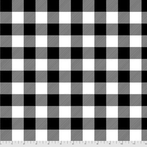 Holiday Homies Flannel - Check Yo'self - Ink - by Tula Pink for Free Spirit Fabrics