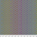Line Work - Hexy Rainbow - in Ink - by Tula Pink for Freespirit Fabrics