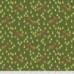 Holiday Homies Flannel - Road Trip - Pine Fresh - by Tula Pink for Free Spirit Fabrics