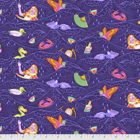 Curiouser and Curiouser - Sea of Tears - in Day Dream- by Tula Pink for Free Spirit Fabrics