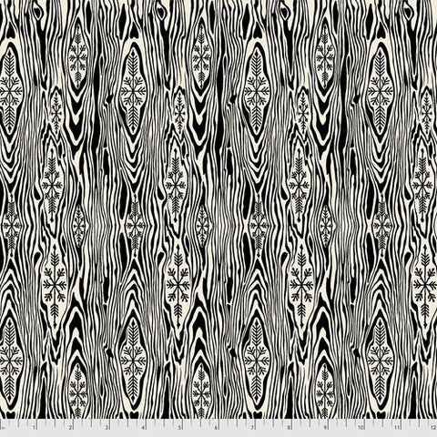 Holiday Homies Flannel - Yule Log - Ink - by Tula Pink for Free Spirit Fabrics