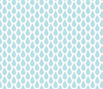 Once Upon  A Cloud Blue Raindrops By Northcott Flannel